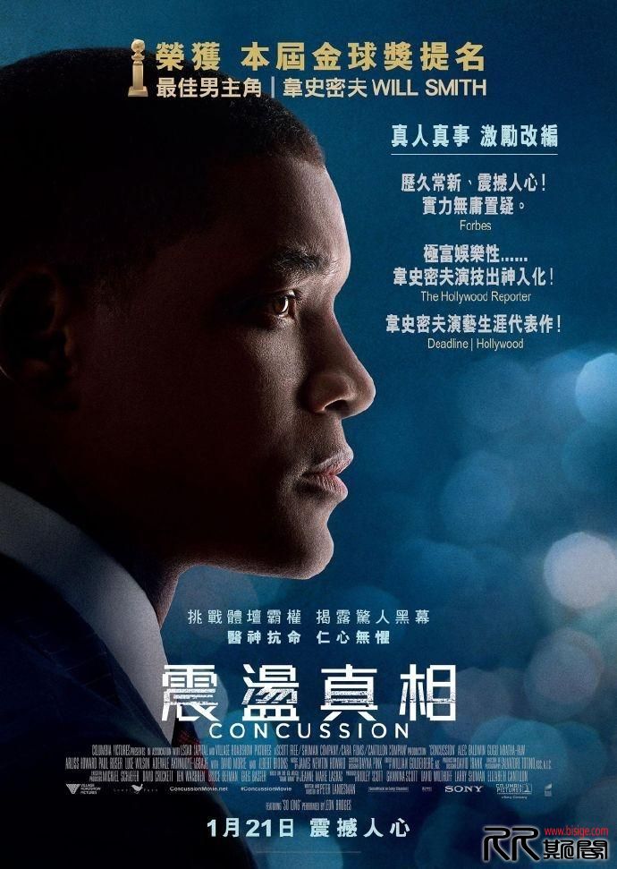 [03.10][美国][传记/运动][脑震荡][BluRay720P-MKV/3.1G][中英字幕][威尔的片子值得一看！][已测]