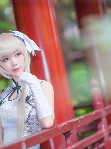 [jpg]卡哇伊白发旗袍美女[32P]